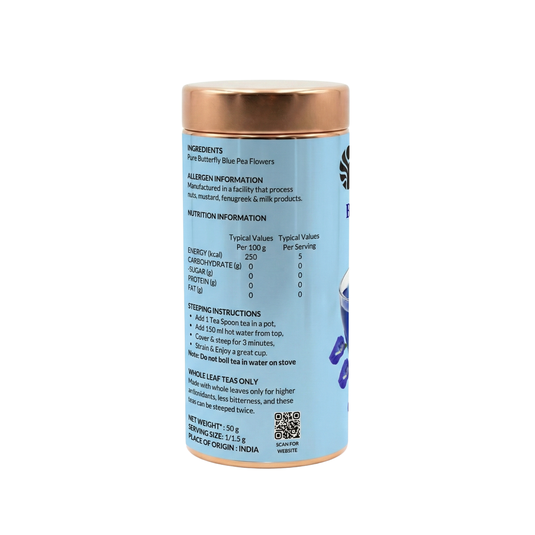 Butterfly Blue Pea In Tin
