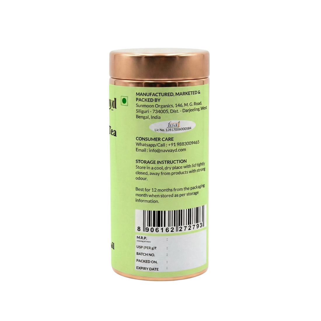 Tulsi Green Tea In Tin