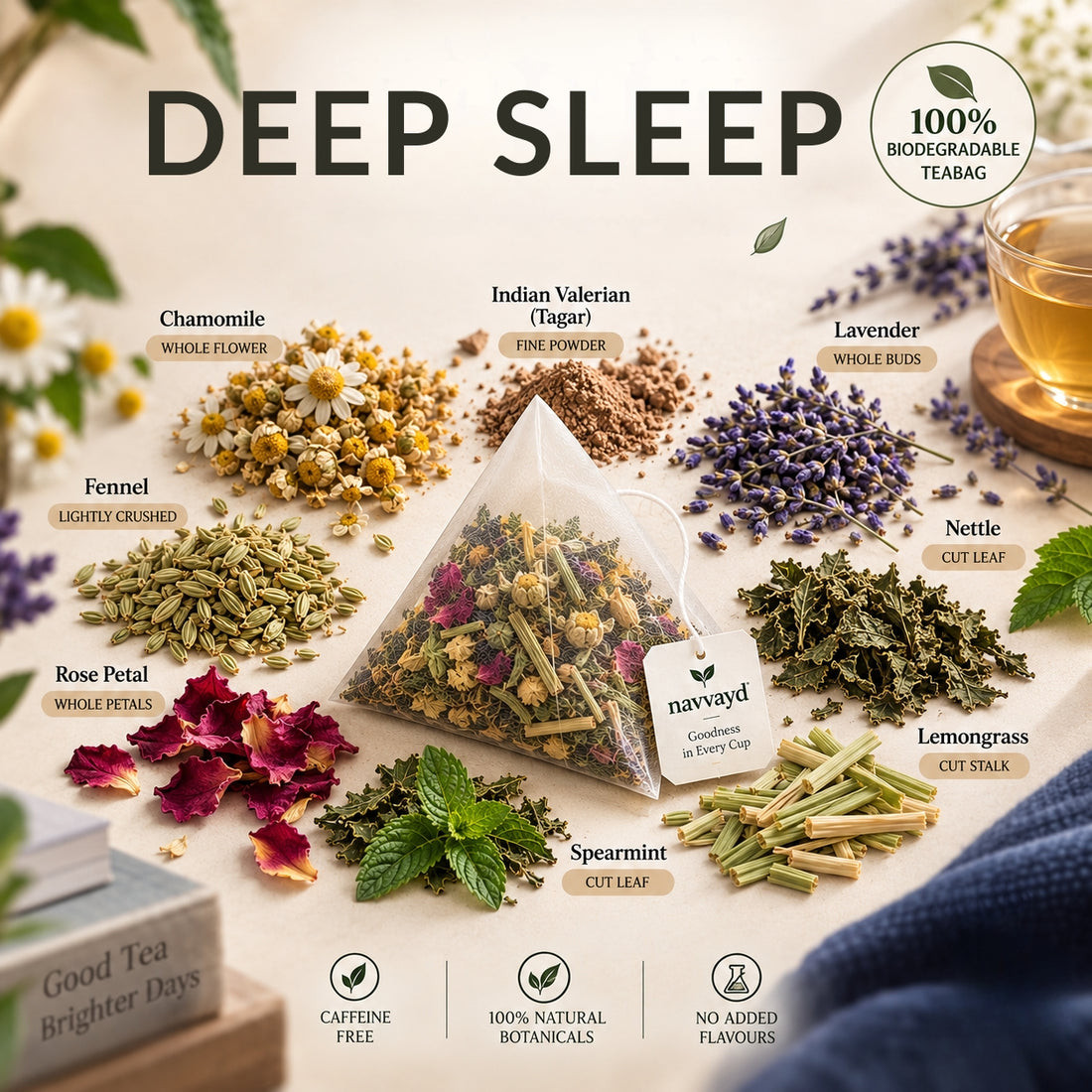 Deep Sleep - Herbal Infusion | Chamomile, Lavender, Valerian