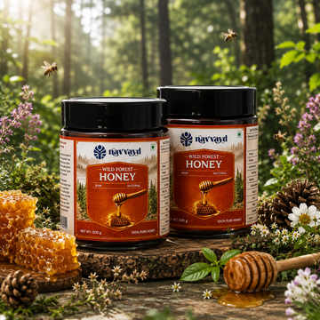 Wild Forest Honey 1 Kg  (2 Jars of 500 G Each)