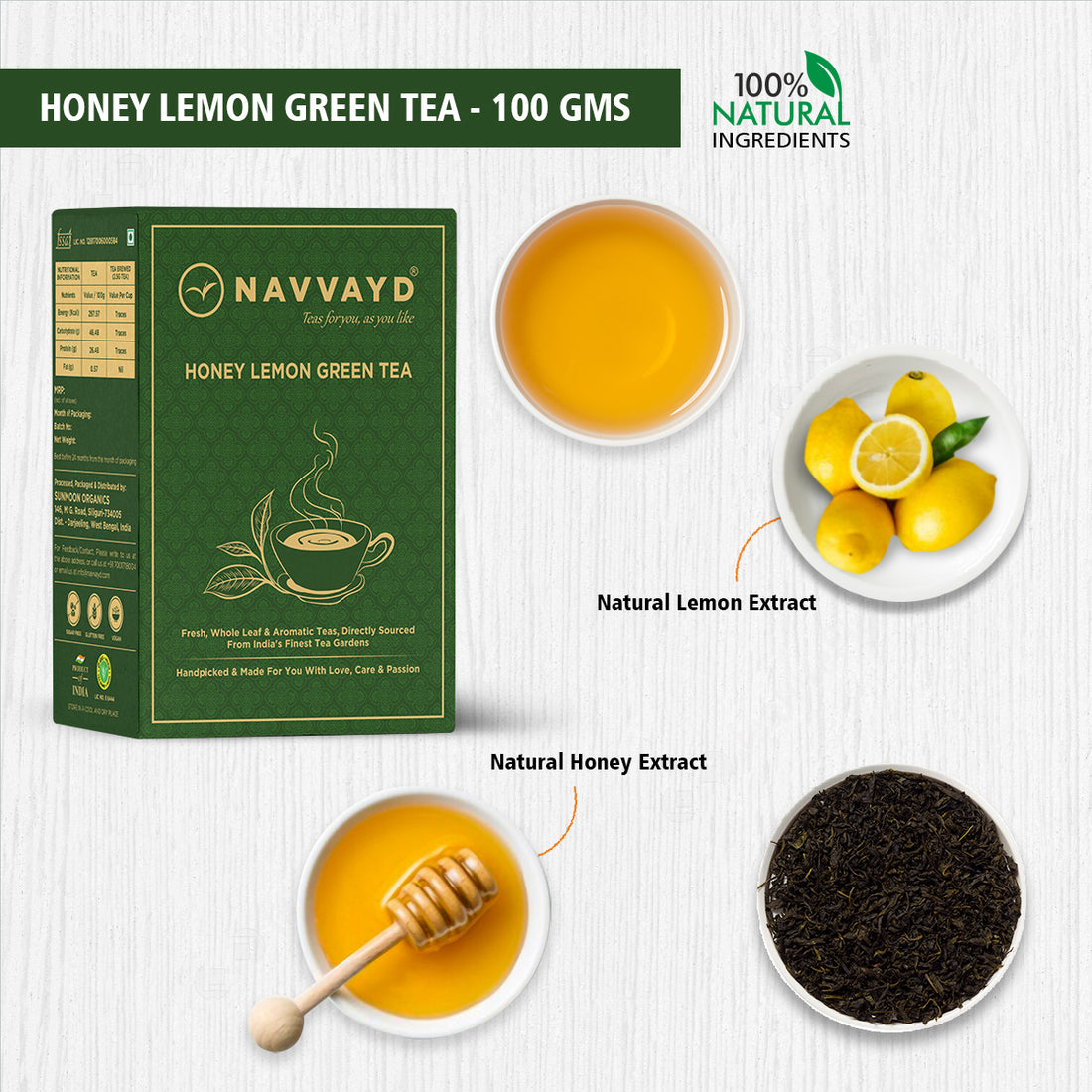 Honey Lemon Green Tea - Teabags